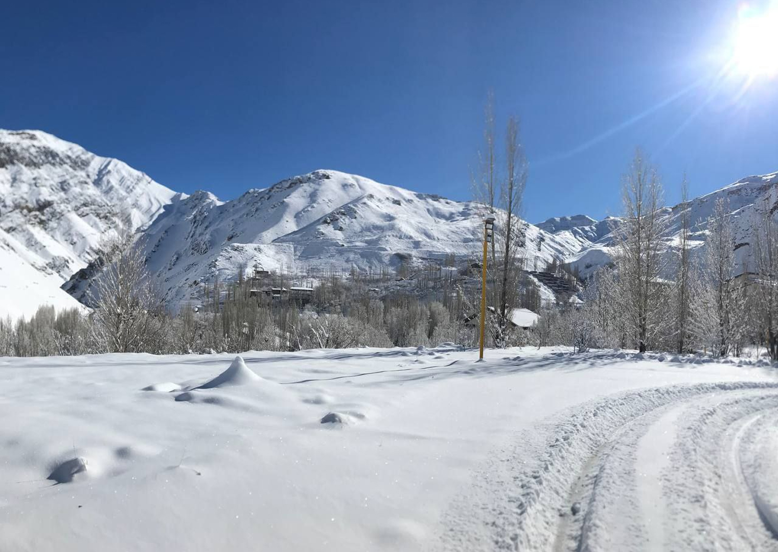 گزارش تصویری |  طبیعت چشم‌نواز زمستانی هتل گاجره